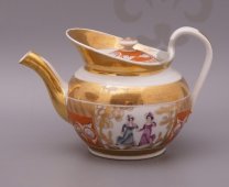 Старинный чайный сервиз «Дамы», фарфор, Гарднер, 19 век