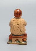 Статуэтка «Гончар», обливная керамика Гжели, 1980-е