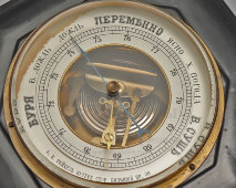 Старинный настенный барометр в деревянном корпусе, К. К. Рейхель, Санкт-Петербург, нач. 20 в.