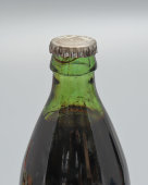 Концентрат кваса, старая советская неоткрытая бутылка «чебурашка» 0,5 л, фирма «Рубин», 1980-е