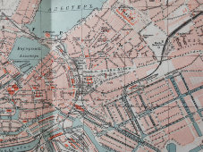 Старинная карта «Гамбург-Альтона», Большая энциклопедия, масштаб 1:17 500, Санкт-Петербург, 1900-е