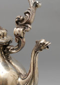 Большая серебряная бульотка, серебро 900 пр., Италия, Ломбардия, 1-я пол. 19 в.