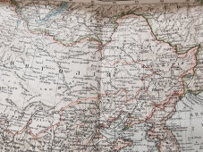 Старинная карта «Китай и Япония», Большая энциклопедия, масштаб 1:18 500 000, Санкт-Петербург, 1900-е