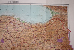 Карта Турции, СССР, 1950-е