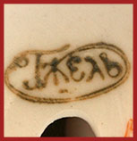 Производственное объединение «Гжель»: марка, клеймо, штамп на фарфоре 1986-90-е гг.