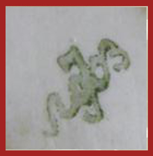 Марка, клеймо, штамп на фарфоре ЛФЗ с 1936 по 1949 год