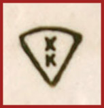 Турыгинский фарфоровый завод: марка, клеймо, штамп на фарфоре 1950-60 гг.