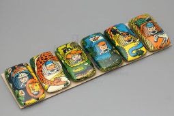 Набор детских машинок «Турист», жесть, Московский завод игрушек «Орлёнок», 1980-е