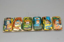 Набор детских машинок «Турист», жесть, Московский завод игрушек «Орлёнок», 1980-е