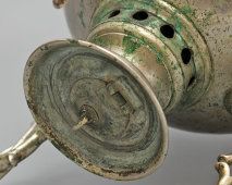 Старинный угольный самовар в форме шар «Паук», фабрика Баташева, нач. 20 в.