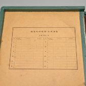 Старинный альбом-кейс для гампластинок «Record case», 12 конвертов, Европа, 1-я четв. 20 в.