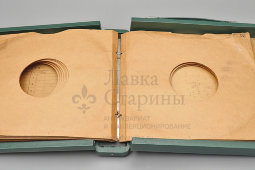 Старинный альбом-кейс для гампластинок «Record case», 12 конвертов, Европа, 1-я четв. 20 в.