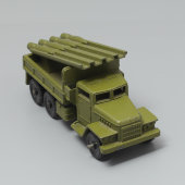 Советская детская игрушка «Миномет гвардейский УРАЛ Катюша» ВОВ, Тульский патронный завод, 1980-е