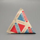 Треугольный пакет, упаковка «Молоко пастеризованное», 0,5 л, бумага, Могорсовнархоз, СССР, 1960-е