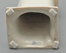 Довоенная статуэтка «Часовой», автор Давтян Т. О., агитационный фарфор ЛФЗ, 1930-е