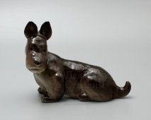Статуэтка «Собака породы скотчтерьер», скульптор Веселов П. П., анималистика ЛФЗ