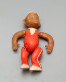 Советская игрушка «Цирковая обезьянка», целлулоид, СССР, 1950-е гг. 