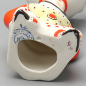 Пашотница, подставка для яйца «Клоун» из сервиза «Клоунада», автор Орлов С. М., фарфор, Вербилки, 1951-54 гг.