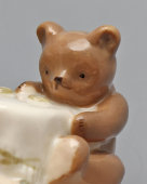 Статуэтка «Игра» (Игровая комната), скульптор Велихова С. Б., фарфор ЛФЗ, 1950-60 гг. 