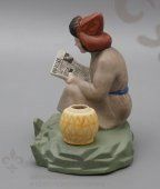 Чернильница «Чтение газеты Правда»