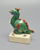 Авторская подписная статуэтка «Дракончик» из серии «Восточный календарь», скульптор Сергеев В. А., Конаково, 1999 г.