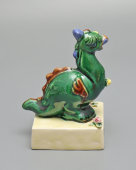 Авторская подписная статуэтка «Дракончик» из серии «Восточный календарь», скульптор Сергеев В. А., Конаково, 1999 г.