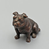 Маленькая статуэтка, собака «Бульдог», шпиатр, Европа, нач. 20 в.