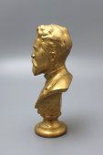 Старинный бюст «Чехов А. П.», бронза, фабрика К. Ф. Верфель
