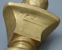 Старинный бюст «Чехов А. П.», бронза, фабрика К. Ф. Верфель