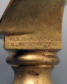 Старинный бюст «Чехов А. П.», бронза, фабрика К. Ф. Верфель