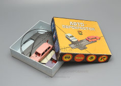 Детская настольная игра «Автоперекресток», пластмасса, металл, СССР, 1970-е