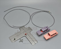 Детская настольная игра «Автоперекресток», пластмасса, металл, СССР, 1970-е