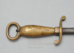 Антикварная точилка для ножей, мусат с латунной ручкой, нержавеющая сталь, компания Zwilling J. A. Henckels, Золинген, Германия, 1900-е