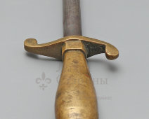 Антикварная точилка для ножей, мусат с латунной ручкой, нержавеющая сталь, компания Zwilling J. A. Henckels, Золинген, Германия, 1900-е