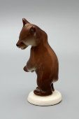 Cтатуэтка «Бурый медвежонок стоящий», скульптор Воробьев Б. Я., анималистика ЛФЗ