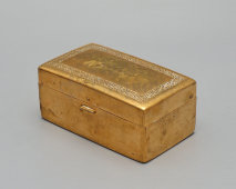 Винтажный набор для безопасной бритвы, бритвенный станок Gillette Old Type, латунь, США, 1940-е