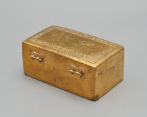 Винтажный набор для безопасной бритвы, бритвенный станок Gillette Old Type, латунь, США, 1940-е