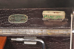 Старинный французский портативный патефон Paul Beuscher, Париж, 1930-е