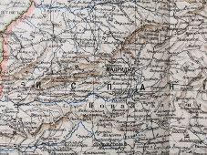 Старинная карта «Испания и Португалия», Большая энциклопедия, масштаб 1:4 500 000, Санкт-Петербург, 1900-е