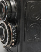 Советский среднеформатный двухобъективный зеркальный фотоаппарат «Любитель-2», ЛОМО, Ленинград, 1971 г.