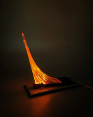 Светильник-сувенир, ночник «Спутник», пластмасса, оргстекло, в рабочем состоянии, СССР, 1960-е