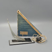 Светильник-сувенир, ночник «Спутник», пластмасса, оргстекло, в рабочем состоянии, СССР, 1960-е