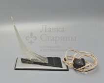 Светильник-сувенир, ночник «Спутник», пластмасса, оргстекло, в рабочем состоянии, СССР, 1960-е