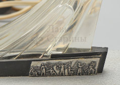 Светильник-сувенир, ночник «Спутник», пластмасса, оргстекло, в рабочем состоянии, СССР, 1960-е