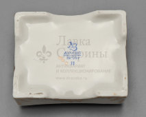 Шкатулка «Русский городок» (Китеж-град), скульптор Малышева Н. А., фарфор, Дулево, 1956 г.