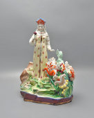Фигурка «Хозяйка медной горы», скульптор Кожин П. М., фарфор, Дулево, 1956 г.