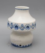 Основание фарфоровой настольной лампы, абажур, скульптор Н. Н. Ганрио, подпись автора, Вербилки, 1950-60 гг.