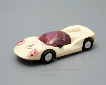 Советская игрушечная машинка «Олимпиада-80», пластмасса, СССР, 1980-е годы