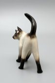 Статуэтка «Кошка сиамская», скульптор Ризнич И. И., анималистика ЛФЗ