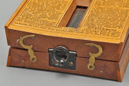 Антикварный военный компас-алидада «Система генерала Пенье» в деревянном корпусе, Франция, 1897 г.